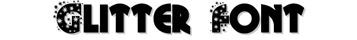 Glitter Font font
